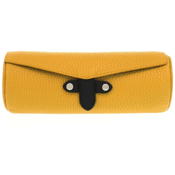 FENDI Yellow Leather Pouch - Picture 1 of 11